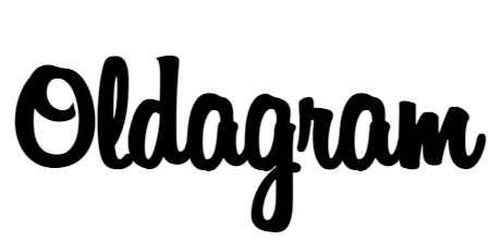 oldagram logo in shade of black